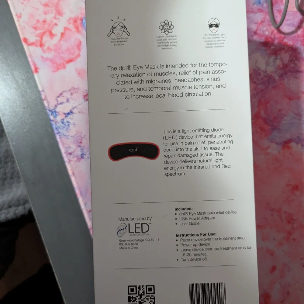 DPL LED Eye Mask - Picture 3 of 7